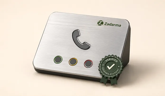 Zadarma — аккаунт с верификацией